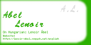 abel lenoir business card